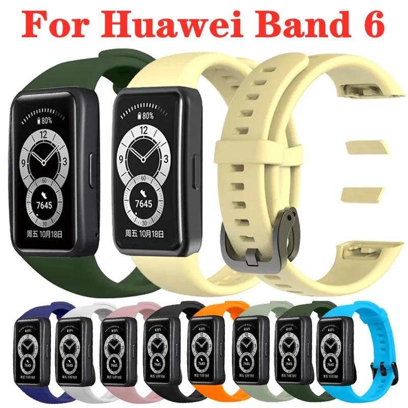 Ремешок силиконовый для Huawei Band 6, спортивный сменный Браслет для смарт-часов, разные цвета
Ремешок силиконовый для Huawei Band 6, спортивный сменный Браслет для смарт-часов, разные цвета
