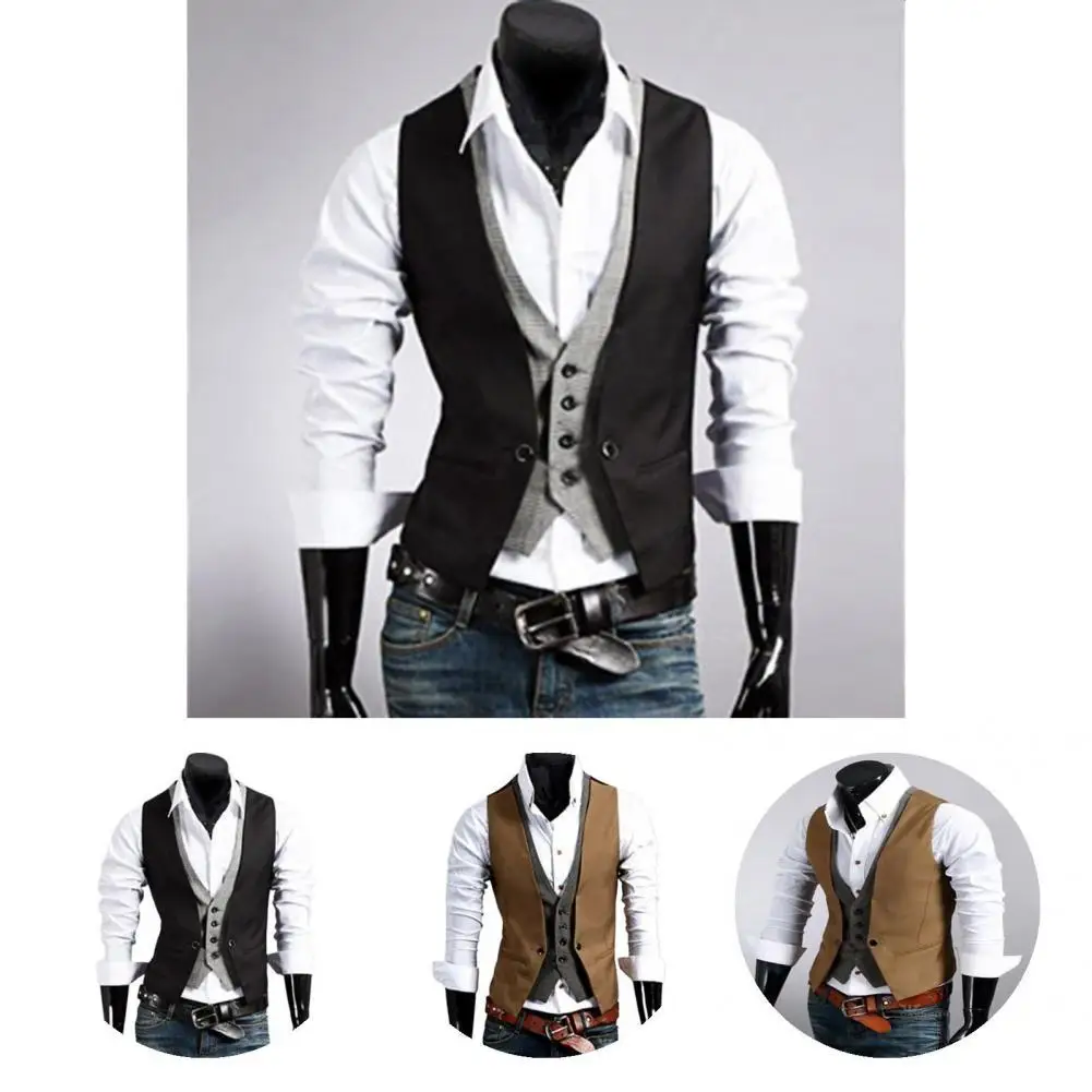 Business Vest Sleeveless Breathable Youthful Layered Business Dress Suit Waistcoat Suit Vest for Work
Business Vest Sleeveless Breathable Youthful Layered Business Dress Suit Waistcoat Suit Vest for Work