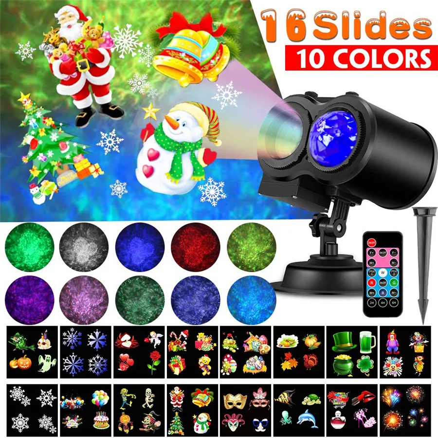 Thrisdar 16 Slides Christmas Projector Light With Remote Outdoor Snowflakes S Spotlight Holiday Wedding Party Disco Stage Light
Thrisdar 16 Slides Christmas Projector Light With Remote Outdoor Snowflakes S Spotlight Holiday Wedding Party Disco Stage Light