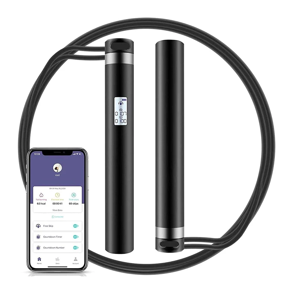 Смарт-Скакалка для фитнеса, Спортивная Скакалка, подключение через Bluetooth, зарядка через USB, электронная скакалка, с противоскользящей рукой
Смарт-Скакалка для фитнеса, Спортивная Скакалка, подключение через Bluetooth, зарядка через USB, электронная скакалка, с противоскользящей рукой