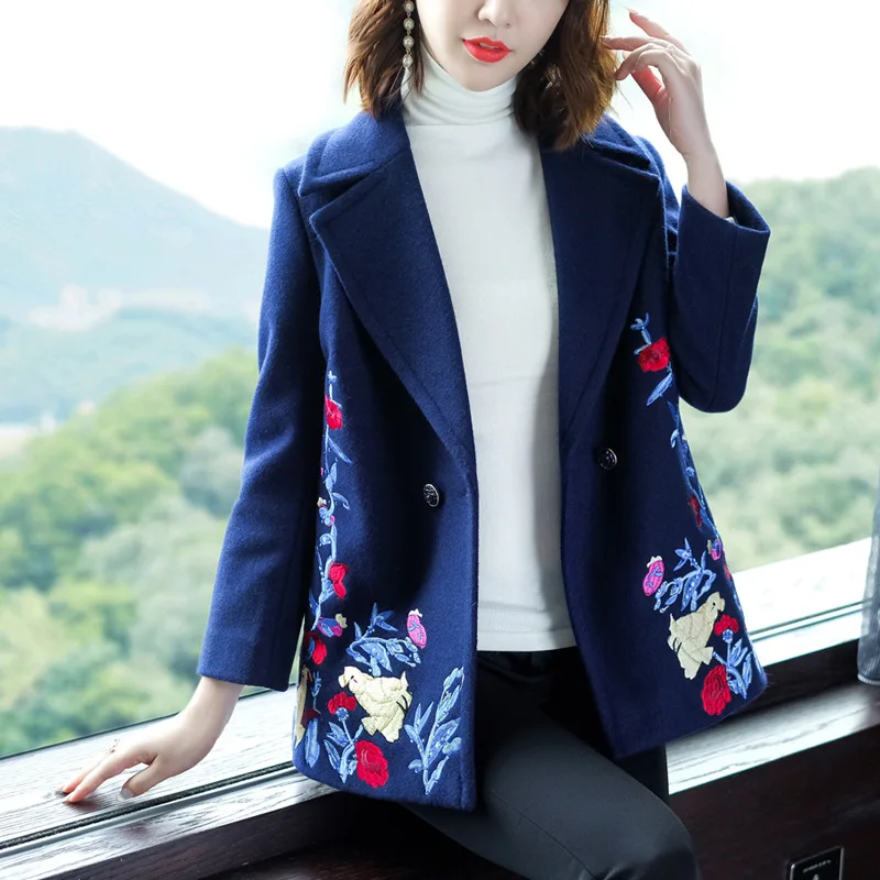 High Quality Brand Women's Embroidery Coat Jacquard Slim Office Lady Mother Coat For Mom Autumn Clothes Floral Cloak Plus Size
High Quality Brand Women's Embroidery Coat Jacquard Slim Office Lady Mother Coat For Mom Autumn Clothes Floral Cloak Plus Size