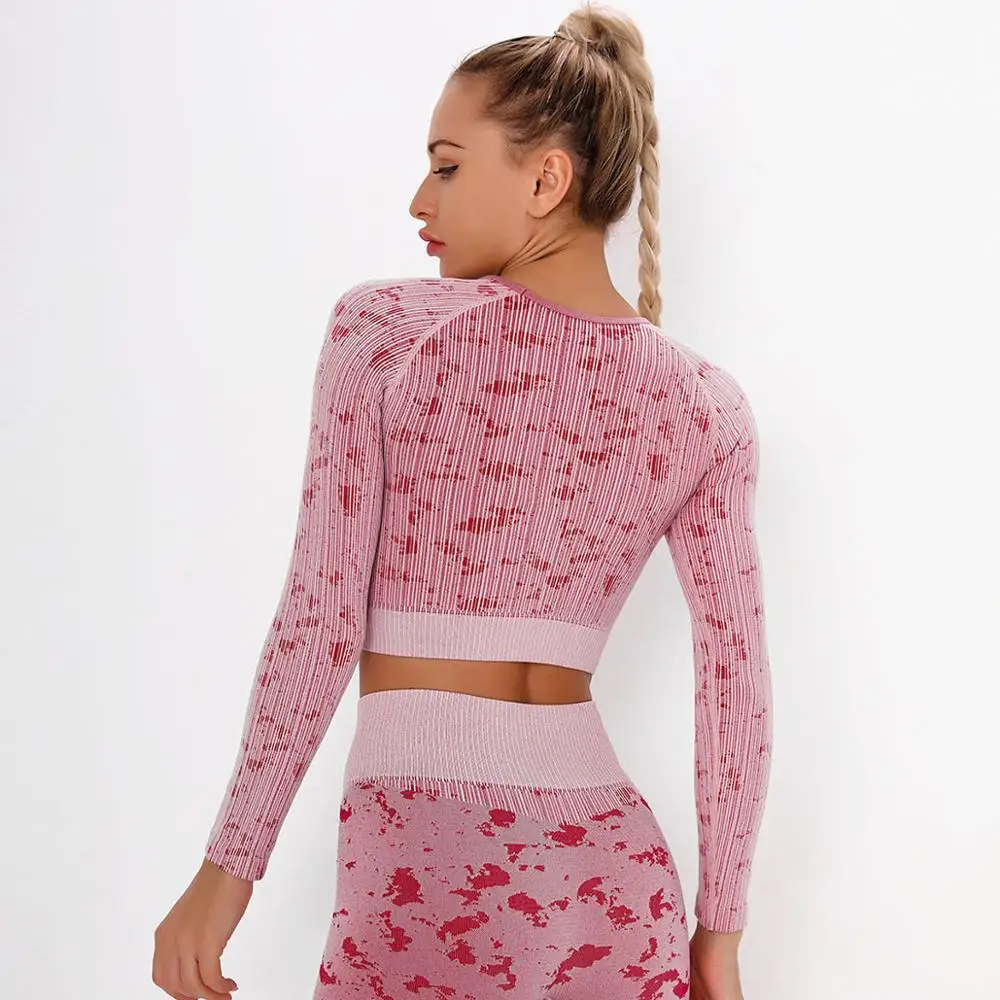 SALSPOR Women Yoga Shirts Seamless Camouflage Sportwear Longsleeve Qucik Dry Running Gym Shirts Trainning Sport Shirts Female
SALSPOR Women Yoga Shirts Seamless Camouflage Sportwear Longsleeve Qucik Dry Running Gym Shirts Trainning Sport Shirts Female