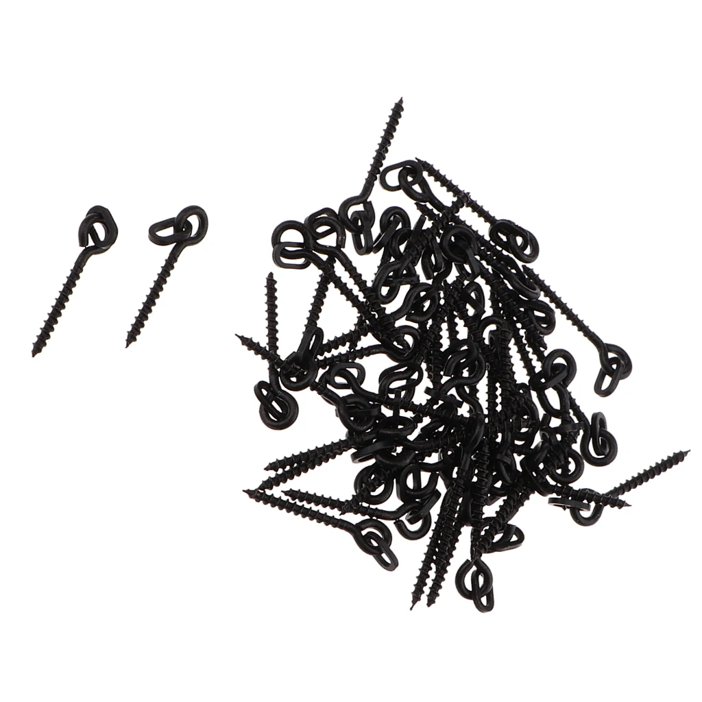 50 Pieces Steel Carp Fishing Boilies Screw with Elliptical Ring Bait Tool Rigs Carp Fishing Tackle Accessory
50 Pieces Steel Carp Fishing Boilies Screw with Elliptical Ring Bait Tool Rigs Carp Fishing Tackle Accessory