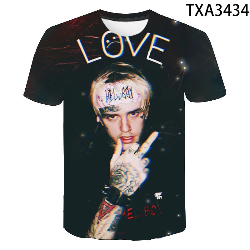 Интересная футболка с 3D принтом Lil Peep для мужчин и женщин, повседневные модные летние футболки для мальчиков и девочек
Интересная футболка с 3D принтом Lil Peep для мужчин и женщин, повседневные модные летние футболки для мальчиков и девочек