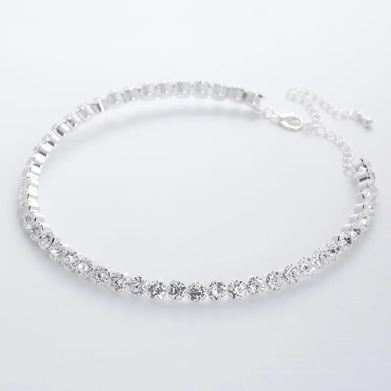 Bridal Fashion Crystal Rhinestone Choker Necklace Women Wedding Accessories Tennis Chain Chokers Jewelry Necklace Women
Bridal Fashion Crystal Rhinestone Choker Necklace Women Wedding Accessories Tennis Chain Chokers Jewelry Necklace Women