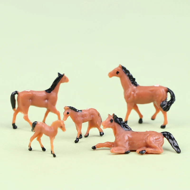 10pc 1/87 Scale Painted Farm Animals Horse Model DIY Sand Table Building Model Horse Train Layout Farm
10pc 1/87 Scale Painted Farm Animals Horse Model DIY Sand Table Building Model Horse Train Layout Farm