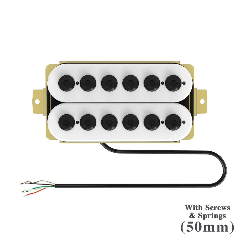 NAOMI Humbucker Guitar Pickup w/ Adjustable Screws 50mm Neck Pickup Ceramic Magnet Dual Coil Pickup For Electric Guitar
NAOMI Humbucker Guitar Pickup w/ Adjustable Screws 50mm Neck Pickup Ceramic Magnet Dual Coil Pickup For Electric Guitar
