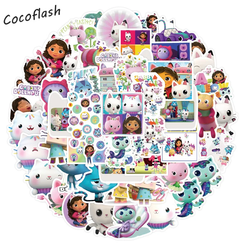 50 unids / pack cartoon TV series Gabby doll mixed graffiti sticker DIY hand luggage Skateboard Helmet gift box
50 unids / pack cartoon TV series Gabby doll mixed graffiti sticker DIY hand luggage Skateboard Helmet gift box