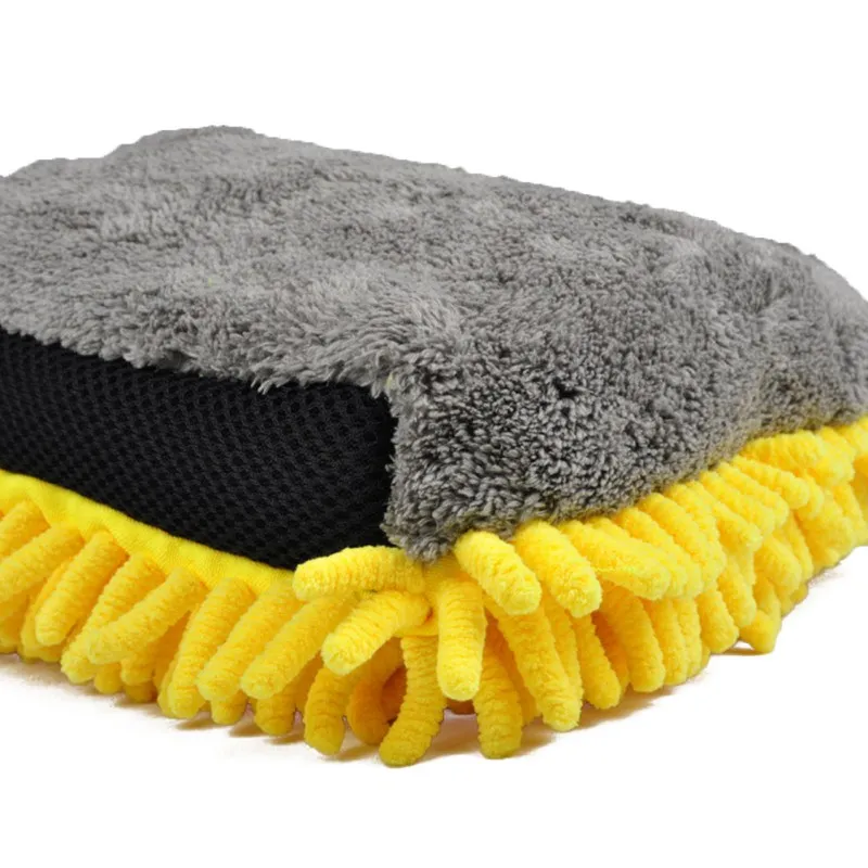 Water Proof Car Wash Mitt - Extra Large Size Premium Chenille & Coral Velvet Wash Glove Scratch-Free Microfiber Washing Mitten
Water Proof Car Wash Mitt - Extra Large Size Premium Chenille & Coral Velvet Wash Glove Scratch-Free Microfiber Washing Mitten