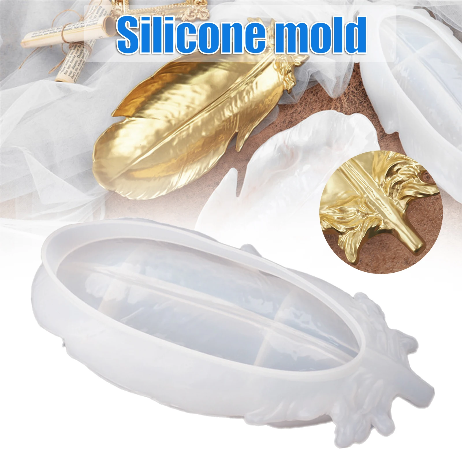 Feather Silicone Molds DIY Tray Plate Handmade Crafts Candy Bowl Storage Box Decoration for Home Kitchen DSD666
Feather Silicone Molds DIY Tray Plate Handmade Crafts Candy Bowl Storage Box Decoration for Home Kitchen DSD666