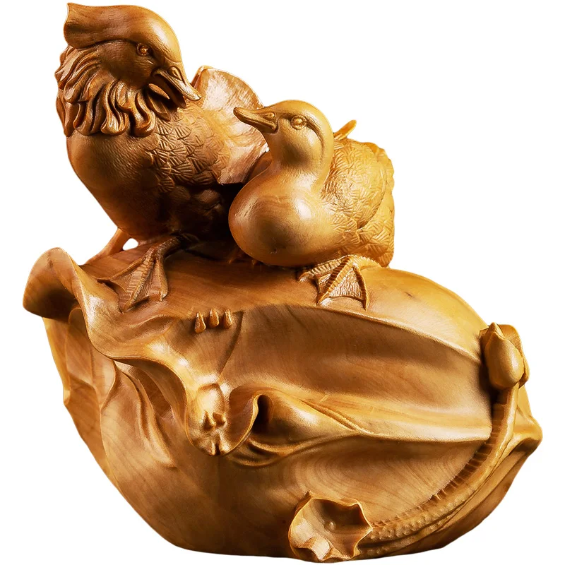 Boxwood 12CM Mandarin Duck Sculpture Lucky Wood Animal Statue Fall In Love Home Decoration
Boxwood 12CM Mandarin Duck Sculpture Lucky Wood Animal Statue Fall In Love Home Decoration