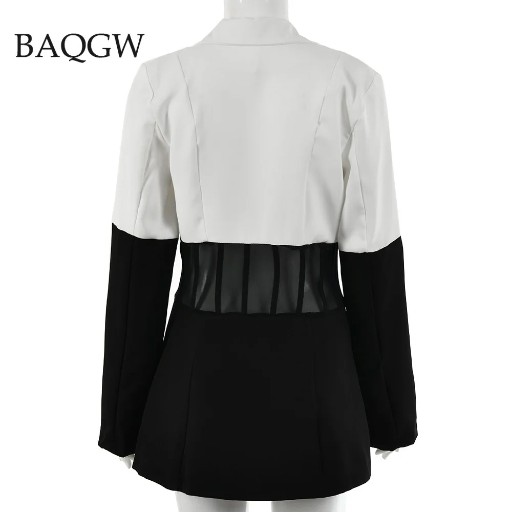 Women Blazer 2021 Color Block Fashion Office Ladies Jackets Coat Autum Female Mesh Patchwork Long Sleeve Slim Girls Chic Blazer
Women Blazer 2021 Color Block Fashion Office Ladies Jackets Coat Autum Female Mesh Patchwork Long Sleeve Slim Girls Chic Blazer