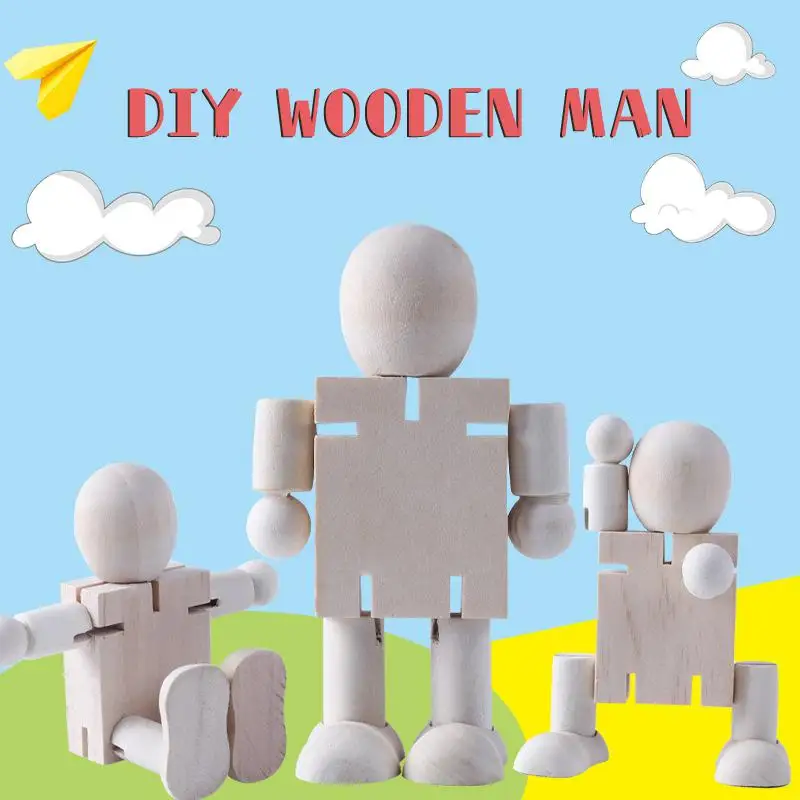 2021 New Creative Painting Graffiti Wooden Man White Blank Diy Wooden Robot Doll Joint Puppet Handmade Toy
2021 New Creative Painting Graffiti Wooden Man White Blank Diy Wooden Robot Doll Joint Puppet Handmade Toy