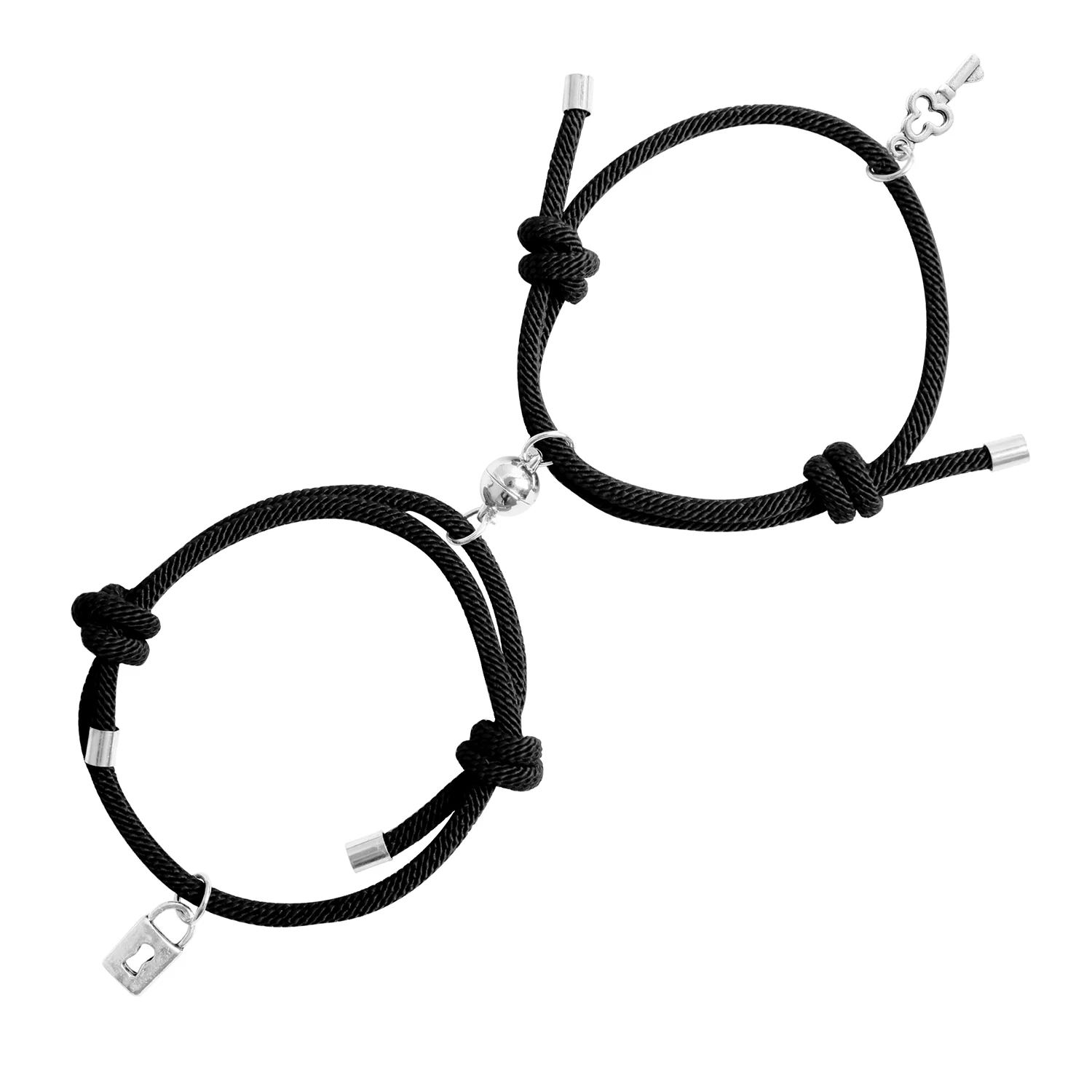 2Pcs Couple Bracelet Magnetic Key Lock Attraction Creative Bracelet Friendship Rope Men and Women Jewelry Gift Charm Bracelet
2Pcs Couple Bracelet Magnetic Key Lock Attraction Creative Bracelet Friendship Rope Men and Women Jewelry Gift Charm Bracelet