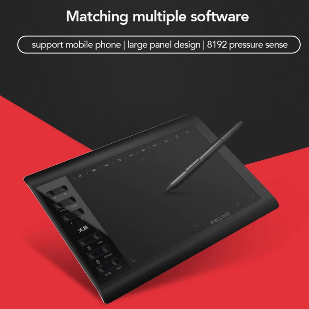 For Tianmin G10 Digital Tablets Professional Graphic Drawing Tablet 8192 Levels Digital Drawing Tablet With No Need Charge Pen
For Tianmin G10 Digital Tablets Professional Graphic Drawing Tablet 8192 Levels Digital Drawing Tablet With No Need Charge Pen