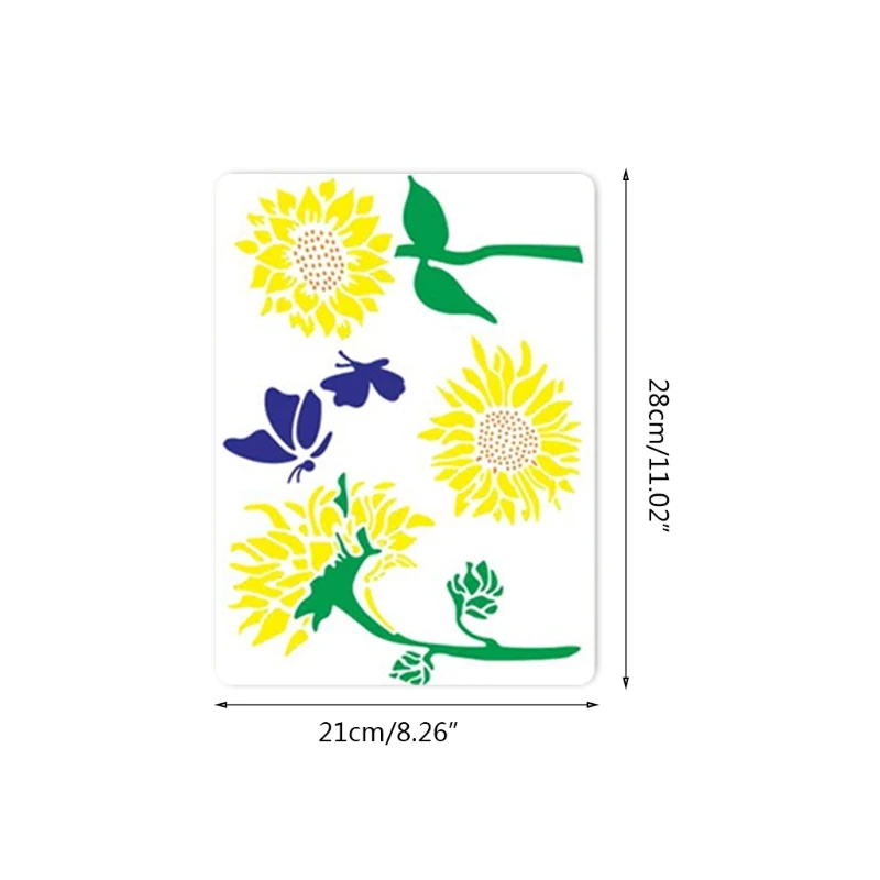Reusable Sunflower Stencil Butterfly Sunflower Painting Stencil Templates DIY Drawing Stencils Templates for DIY Craft
Reusable Sunflower Stencil Butterfly Sunflower Painting Stencil Templates DIY Drawing Stencils Templates for DIY Craft