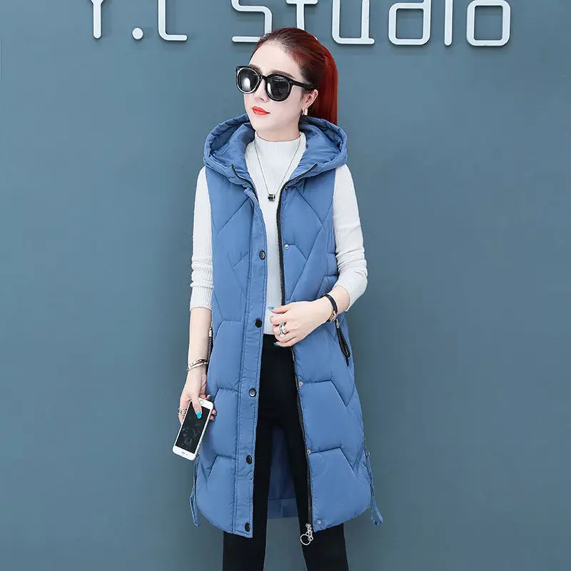 Spring Autumn 2021 Women Vest Cotton Waistcoat Plus Size 3XL Long Section New Slim Padded Coat Student Cloghing
Spring Autumn 2021 Women Vest Cotton Waistcoat Plus Size 3XL Long Section New Slim Padded Coat Student Cloghing