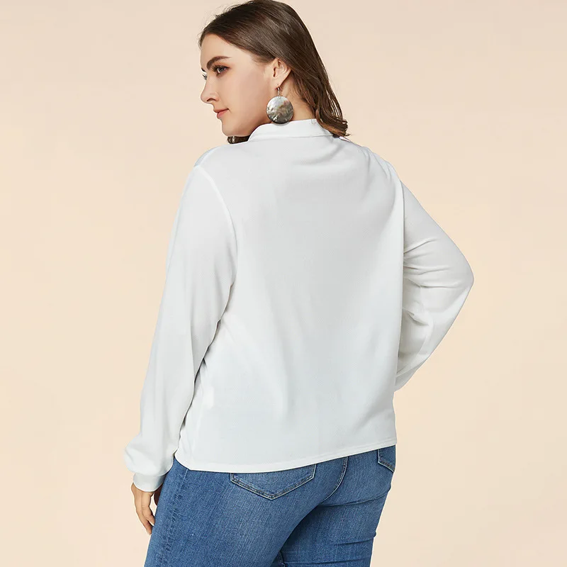 Women Shirts Plus Size New 2020 Autumn Office Lady Long Sleeve V-neck Loose Shirt Womens Clothing White Solid Color Button
Women Shirts Plus Size New 2020 Autumn Office Lady Long Sleeve V-neck Loose Shirt Womens Clothing White Solid Color Button