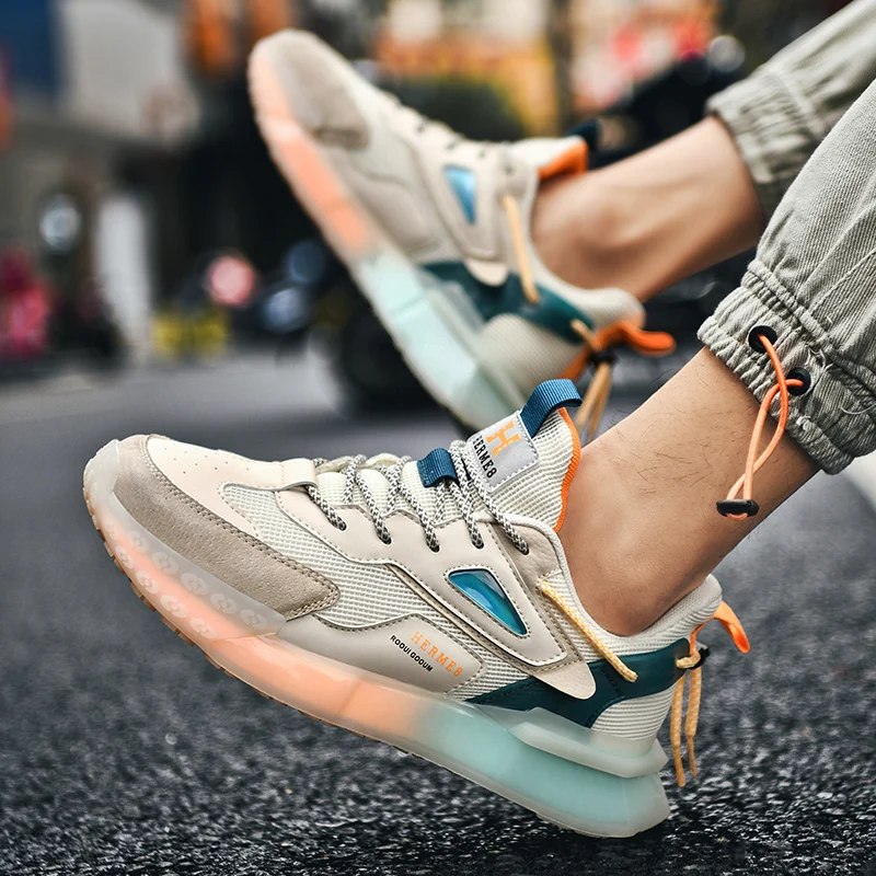 Hip Hop Street Men Chunky Shoes Soft Leather Breathable Casual Dad Shoes Lace Up Fashion Outdoor Tenis Sneakers Male Shoes
Hip Hop Street Men Chunky Shoes Soft Leather Breathable Casual Dad Shoes Lace Up Fashion Outdoor Tenis Sneakers Male Shoes