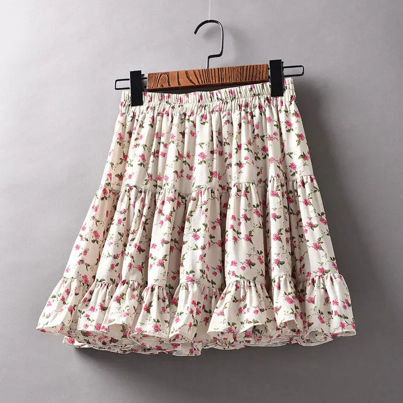 Summer Mini Sexy Skirts Female Casual Print High Waist Chiffon Skirts Womens Loose Vintage Streetwear A-Line Pleated Skirt Q3989
Summer Mini Sexy Skirts Female Casual Print High Waist Chiffon Skirts Womens Loose Vintage Streetwear A-Line Pleated Skirt Q3989