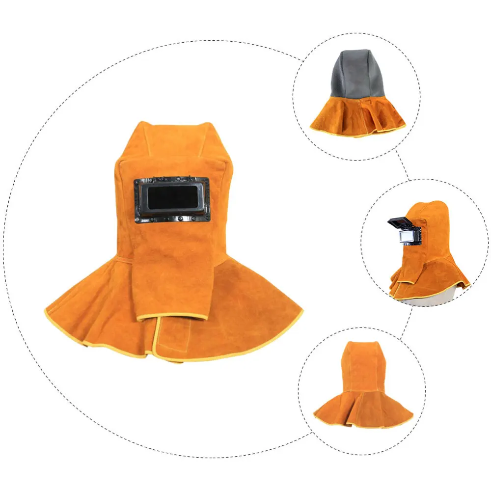 1Pc Leather Weld Shawl Cap Cowhide Weld Hat Practical Cover Cap Orange
1Pc Leather Weld Shawl Cap Cowhide Weld Hat Practical Cover Cap Orange