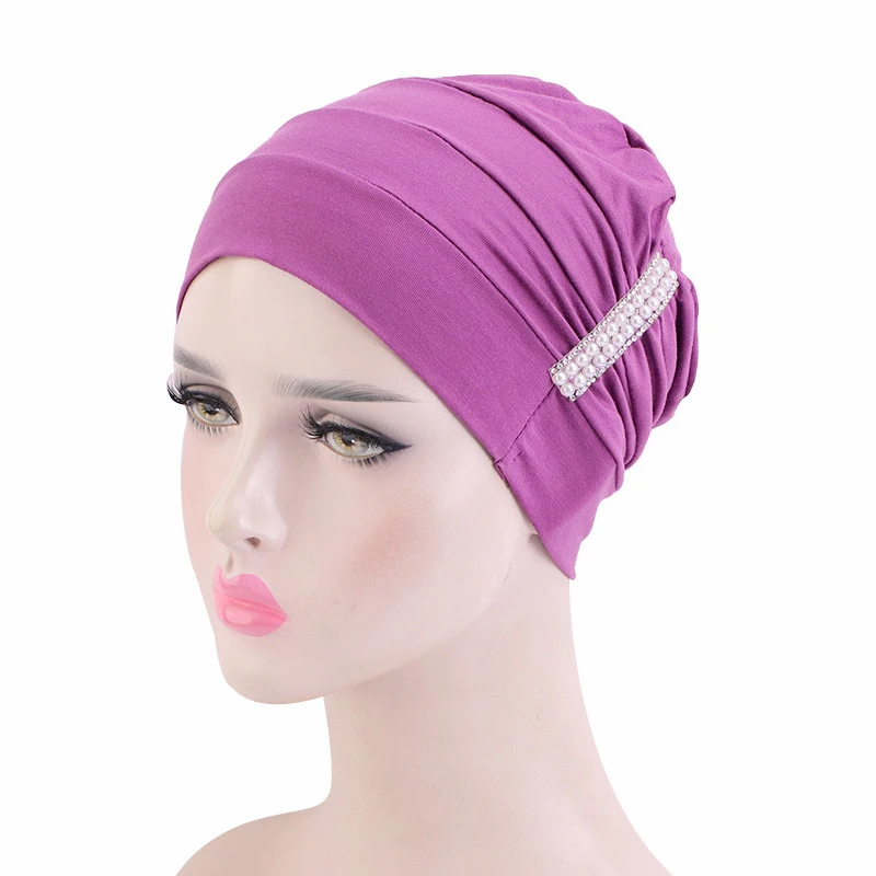 New Cotton Pearled Turban Elastic Head Scarf Headwraps for Women Girls Muslim Hijab Hair Loss Chemo Cap Casual Hair Accessories
New Cotton Pearled Turban Elastic Head Scarf Headwraps for Women Girls Muslim Hijab Hair Loss Chemo Cap Casual Hair Accessories