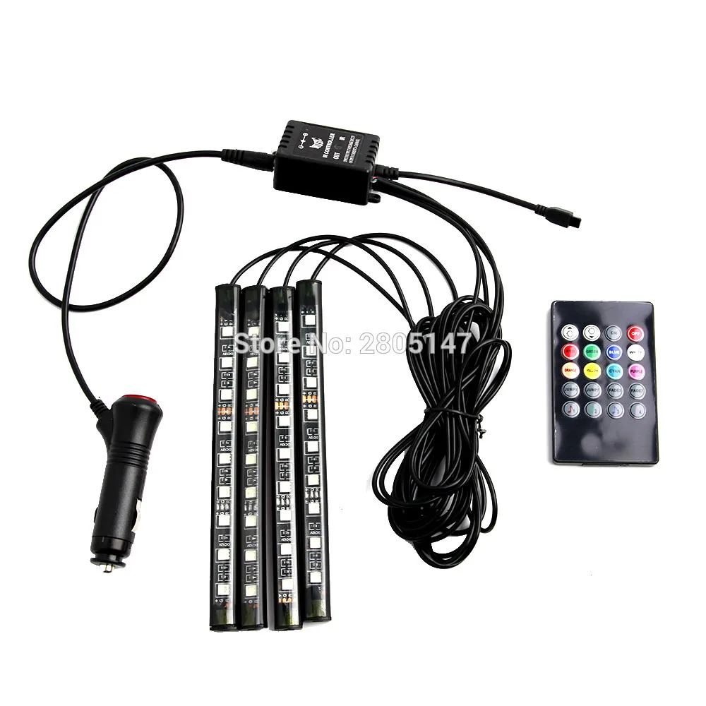 4PCS LED RGB Car Interior Light Atmosphere SUV Floor Strip Lamp Remote Music Control Car Interior Decorative Lights Car Styling
4PCS LED RGB Car Interior Light Atmosphere SUV Floor Strip Lamp Remote Music Control Car Interior Decorative Lights Car Styling