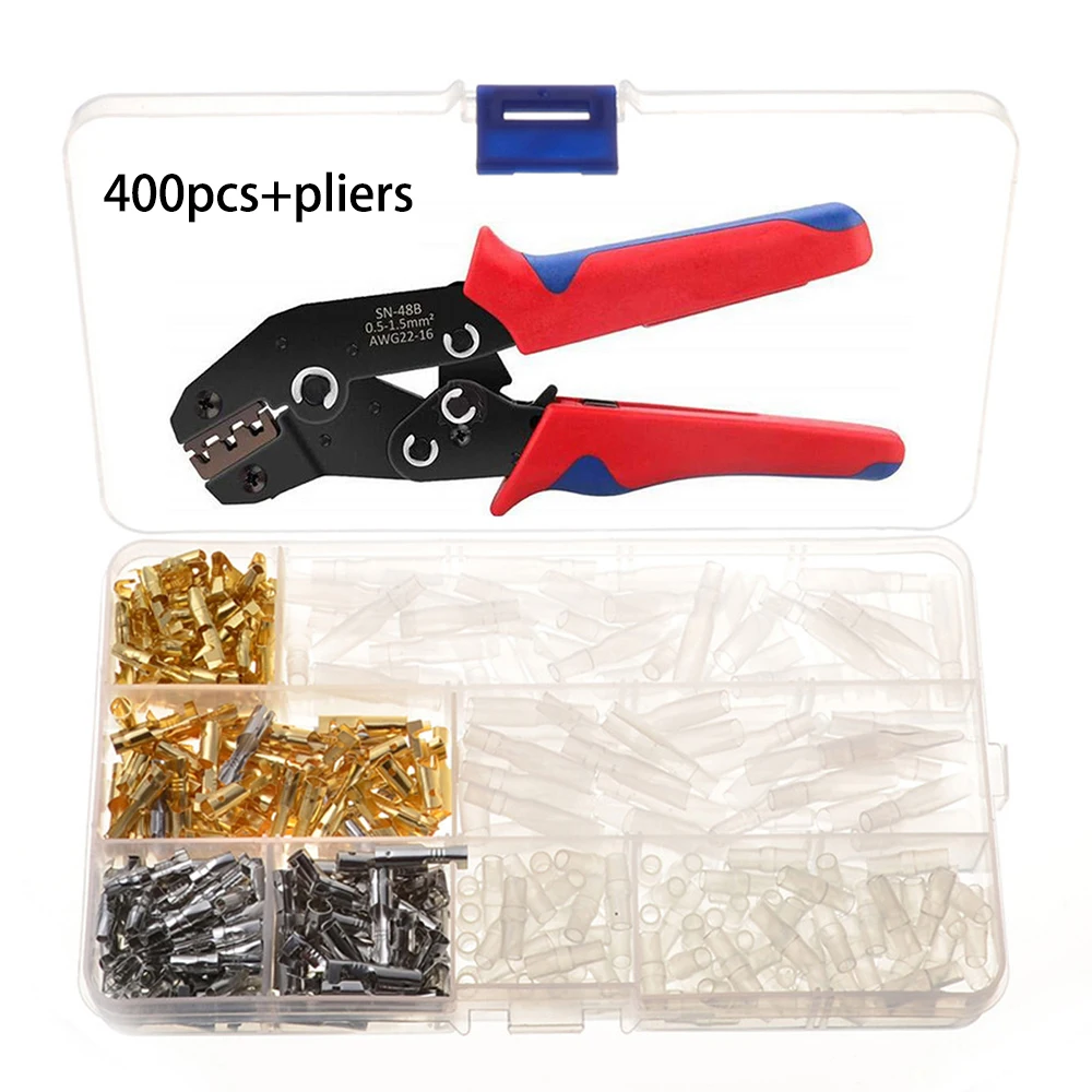 400Pcs 3.9mm Car Auto Motorcycle Bullet Terminal Male Female Wire Bullet Crimp Connectors Terminal +Insulation Sheath
400Pcs 3.9mm Car Auto Motorcycle Bullet Terminal Male Female Wire Bullet Crimp Connectors Terminal +Insulation Sheath