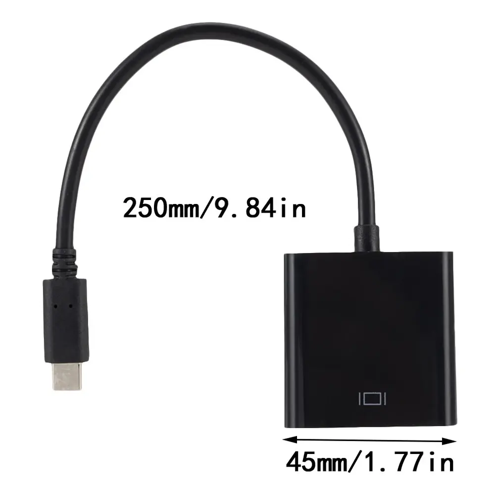 New Type C to VGA Adapter Cable USB C USB 3.1 to VGA Adapter for Macbook VGA cable Splitter Dropshipping Hot Sales
New Type C to VGA Adapter Cable USB C USB 3.1 to VGA Adapter for Macbook VGA cable Splitter Dropshipping Hot Sales