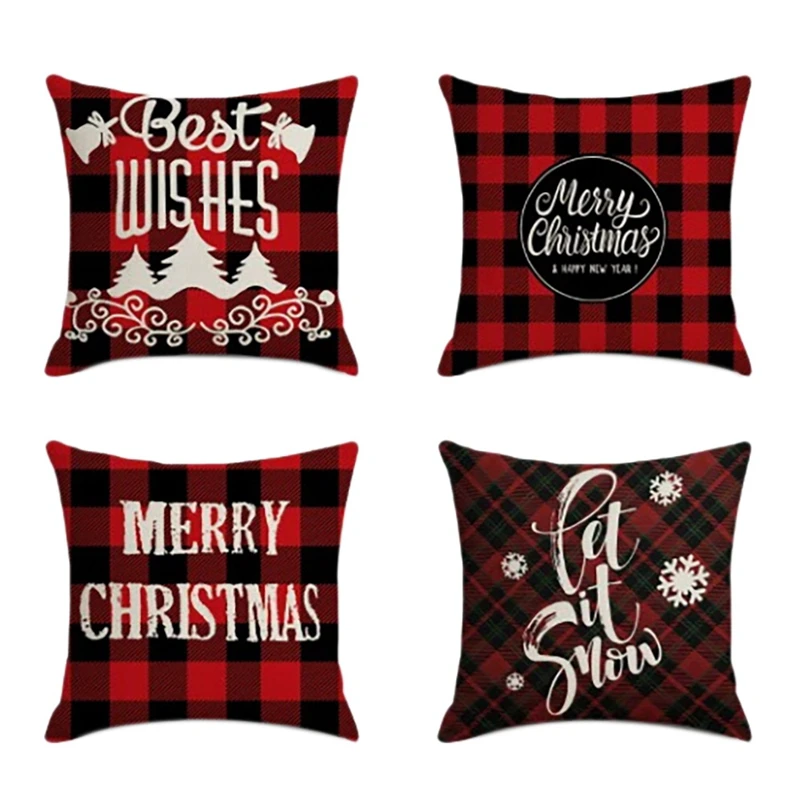 4Pcs Christmas Pillowcase Santa Square Home Decor Linen Pillow Cases Cushion Covers For Sofa Car Gift 45X45cm Cozy
4Pcs Christmas Pillowcase Santa Square Home Decor Linen Pillow Cases Cushion Covers For Sofa Car Gift 45X45cm Cozy