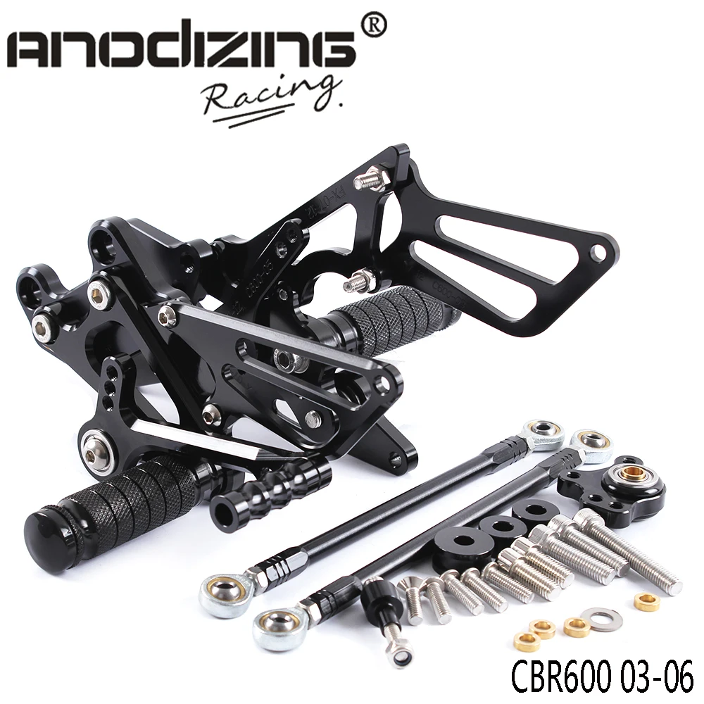 Full CNC Aluminum Motorcycle Adjustable Rearsets Rear Sets Foot Pegs For HONDA CBR600RR 2003-2006
Full CNC Aluminum Motorcycle Adjustable Rearsets Rear Sets Foot Pegs For HONDA CBR600RR 2003-2006