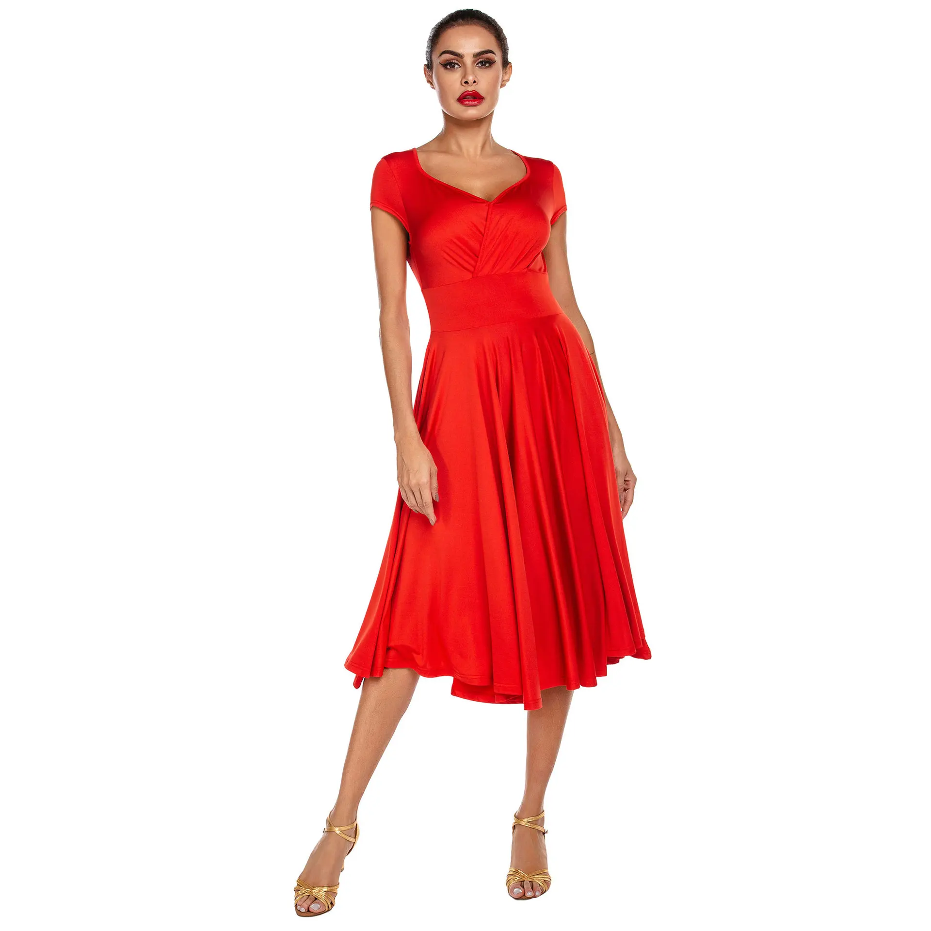 red/black ballroom dance dress for woman short sleeves waltz tango dance dresses standard ballroom Practice/Competition dress
red/black ballroom dance dress for woman short sleeves waltz tango dance dresses standard ballroom Practice/Competition dress
