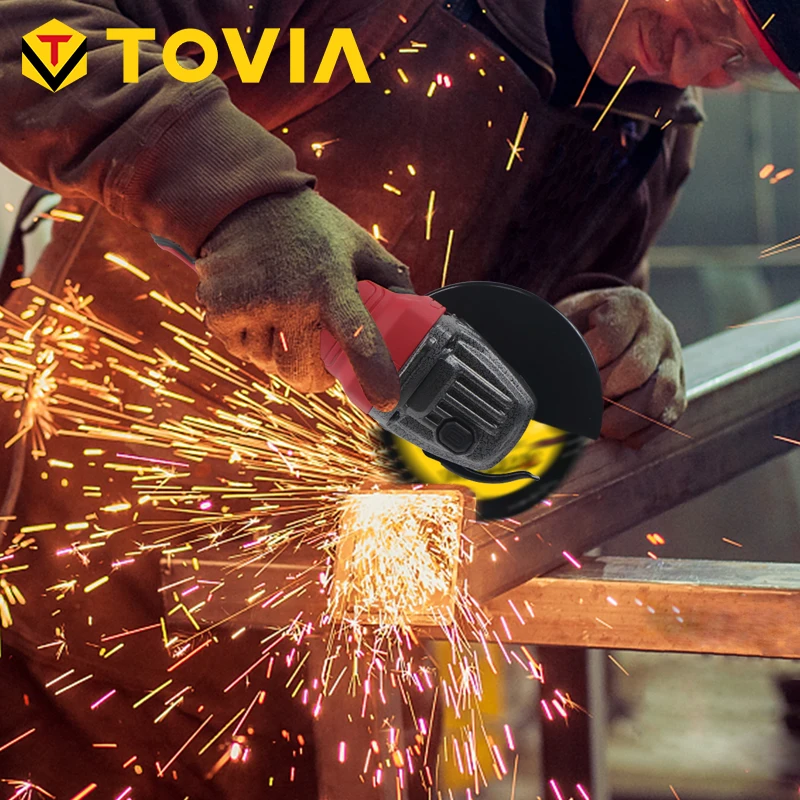 TOVIA 950W Electric Angle Grinder 125mm Angle Grinder Machine Rat Tail Tooless Guard Cutting Grinding Wood Metal Grinder M14
TOVIA 950W Electric Angle Grinder 125mm Angle Grinder Machine Rat Tail Tooless Guard Cutting Grinding Wood Metal Grinder M14