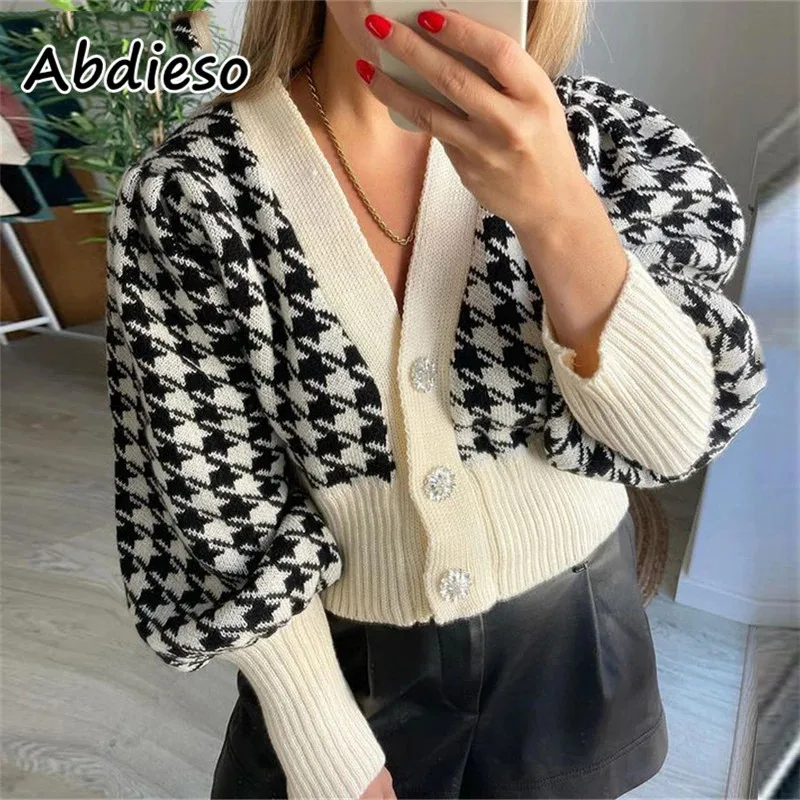 Abdieso Women Houndstooth Vintage Sweaters Cardigan Green 2021 Y2K Autumn Winter Long Sleeve Knitted Sweater Tops Korean Fashion
Abdieso Women Houndstooth Vintage Sweaters Cardigan Green 2021 Y2K Autumn Winter Long Sleeve Knitted Sweater Tops Korean Fashion