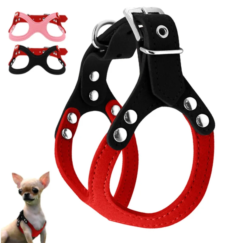 Soft Suede Leather Small Pet Dog Harness for Puppies Chihuahua Yorkie Teddy Puppy Adjustable Chest Breast-band Belt Lead
Soft Suede Leather Small Pet Dog Harness for Puppies Chihuahua Yorkie Teddy Puppy Adjustable Chest Breast-band Belt Lead