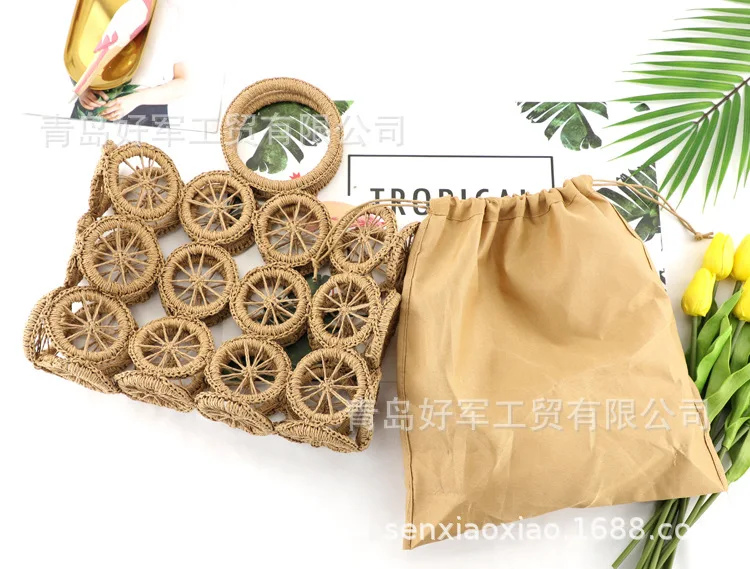 Fashion Hollow Straw bag Wristband Handmade Woven Bag Handbag Summer Beach Casual Tote Travel Lady Bali Purses bolsos de playa
Fashion Hollow Straw bag Wristband Handmade Woven Bag Handbag Summer Beach Casual Tote Travel Lady Bali Purses bolsos de playa