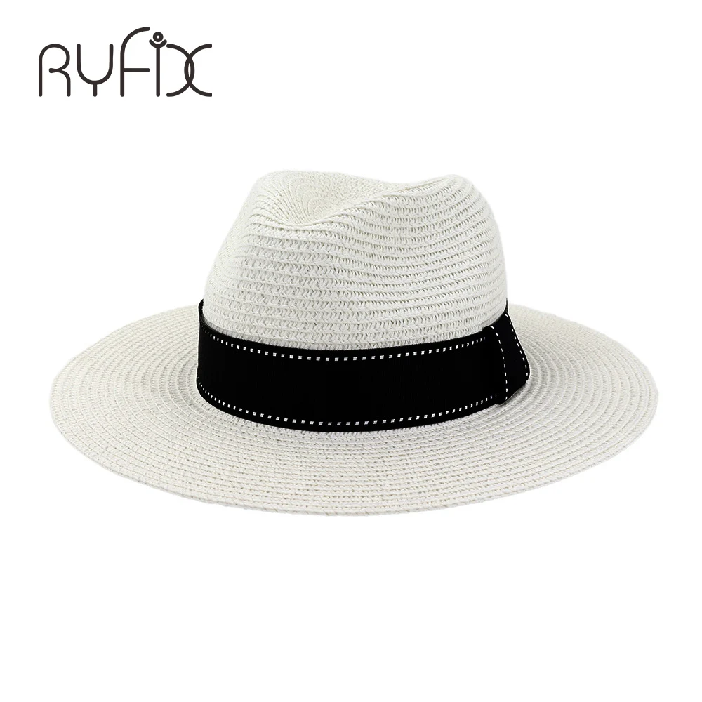 Summer new men's black wide-brimmed ribbon jazz hat outdoor beach sunshade breathable straw hat travel cap HA128
Summer new men's black wide-brimmed ribbon jazz hat outdoor beach sunshade breathable straw hat travel cap HA128
