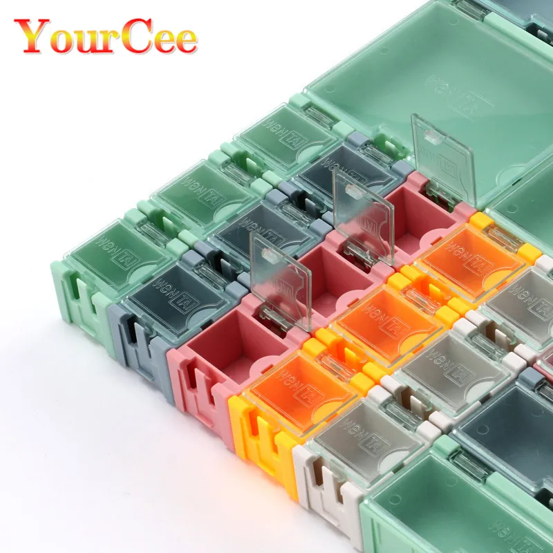 Электронный компонент ИС ящик для хранения 4 Размеры SMD SMT Коробка Чехол IC DIY