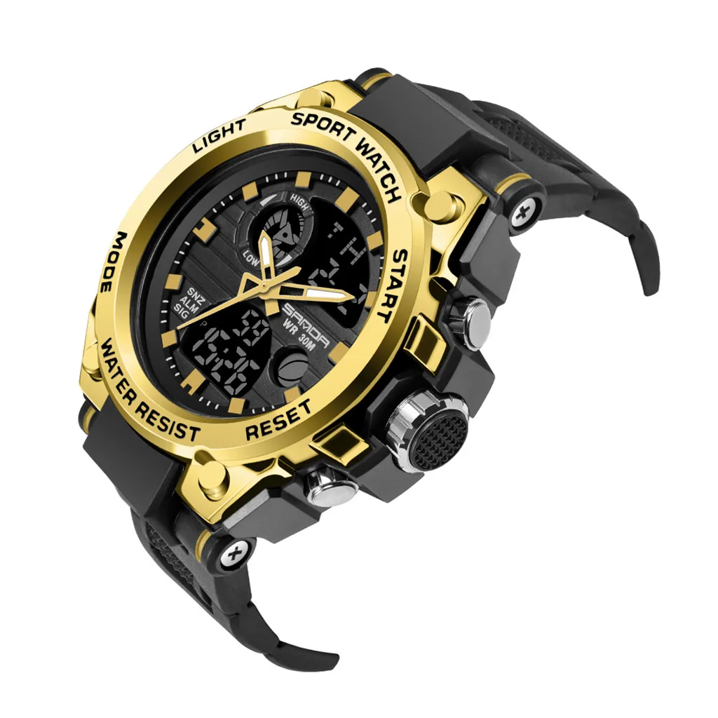 Watch For Men Dual Display Digital LED Electronic Wrist Watches reloj hombre montre homme relogio часы муржские наручные |
