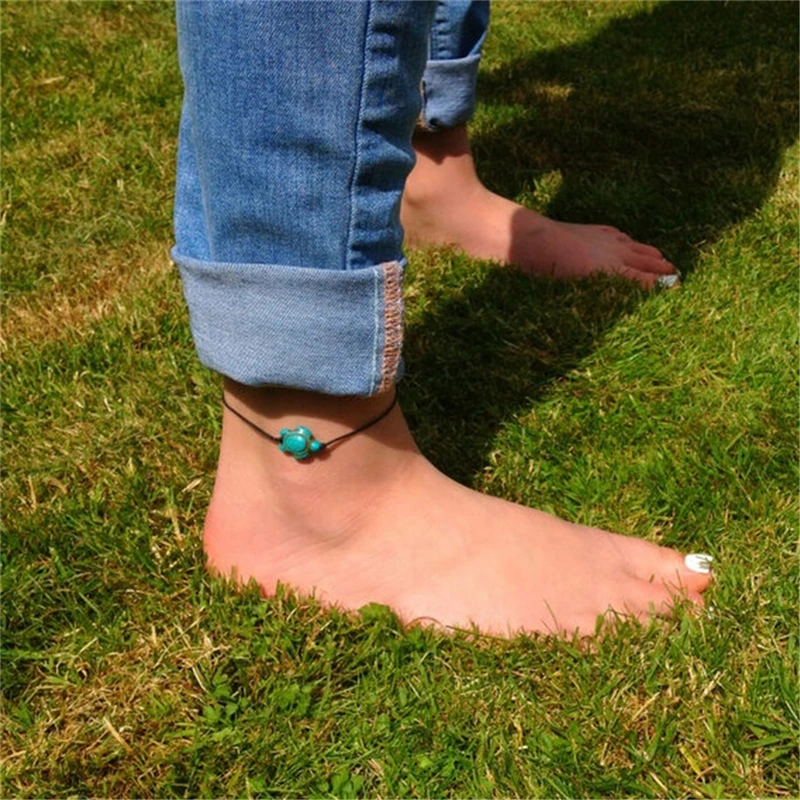 2021 European Tortoise Sea Turtle Anklet Ankle Bracelet For Women Ethnic Pendant Foot Jewelry Leather Barefoot 1PCS
2021 European Tortoise Sea Turtle Anklet Ankle Bracelet For Women Ethnic Pendant Foot Jewelry Leather Barefoot 1PCS
