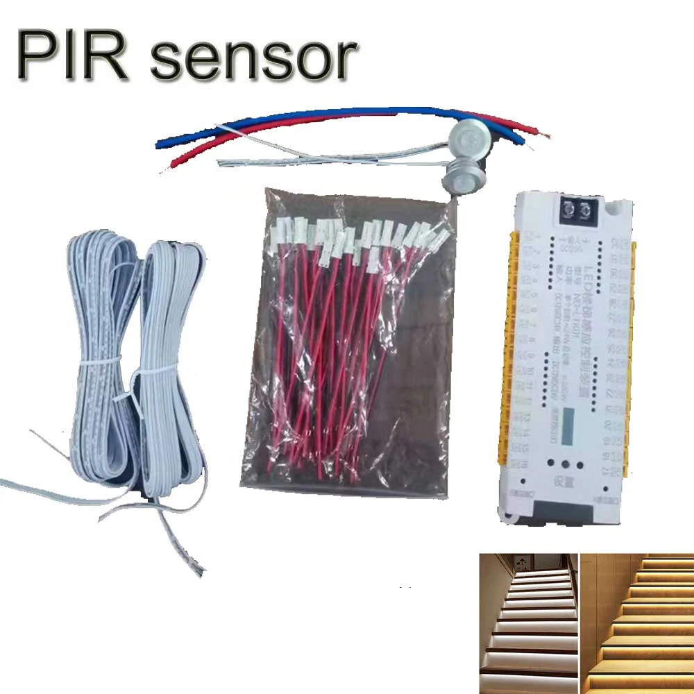 Motion 32-Channel Stair Sensor Stair Light Automatic Stairway Ladder Controller Light Step System DC12-24V LED Controllers Tool
Motion 32-Channel Stair Sensor Stair Light Automatic Stairway Ladder Controller Light Step System DC12-24V LED Controllers Tool