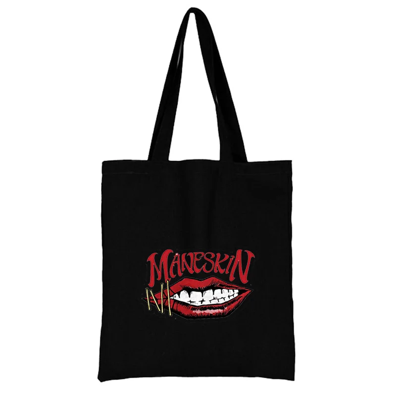 Maneskin Tote Bag Canvas Shopper Woman Fabric Shopping Bags Shoulder Designer Handbags Shoping Reusable Korean Printed Women's
Maneskin Tote Bag Canvas Shopper Woman Fabric Shopping Bags Shoulder Designer Handbags Shoping Reusable Korean Printed Women's