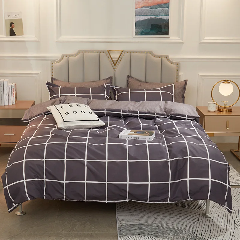 Aloe Cotton Four-piece Suit Skin-friendly Frosted Quilt Cover Sheet Simple Student Imitation Cotton Bedding Set Large Household
Aloe Cotton Four-piece Suit Skin-friendly Frosted Quilt Cover Sheet Simple Student Imitation Cotton Bedding Set Large Household