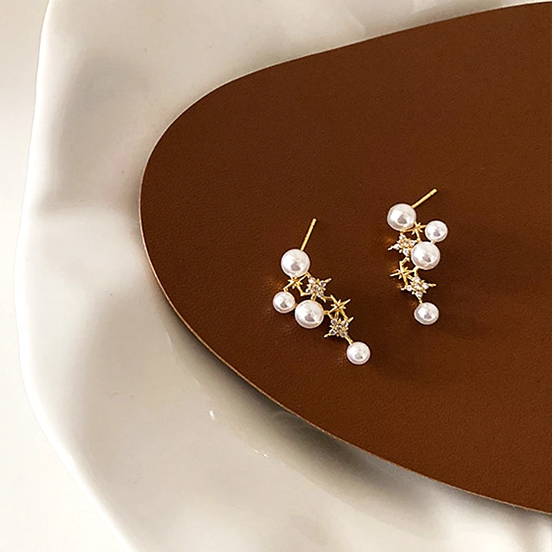 Trendy Exquisite 14k Real Gold Pearl Stars Gentle Temperament Earrings for Women High Quality Jewelry Zircon S925 Silver Needle
Trendy Exquisite 14k Real Gold Pearl Stars Gentle Temperament Earrings for Women High Quality Jewelry Zircon S925 Silver Needle