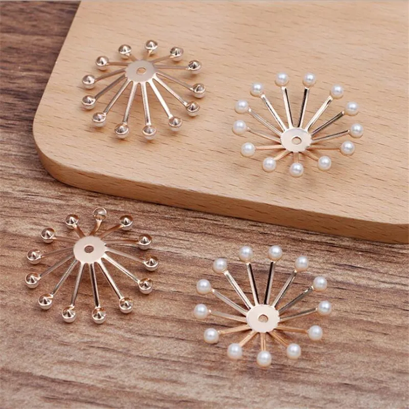 SIXTY TOWFISH 20 pieces/lot Torus Receptacle Filigree Flowers Slice Charms Pendant DIY Jewelry Accessories