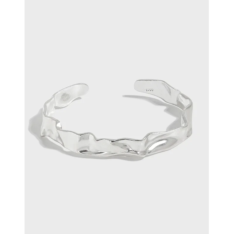 SHANICE 100% 925 sterling silver bangle bracelet ins ins niche design sense cold wind dark irregular uneven surface Cuff Jewelry
SHANICE 100% 925 sterling silver bangle bracelet ins ins niche design sense cold wind dark irregular uneven surface Cuff Jewelry