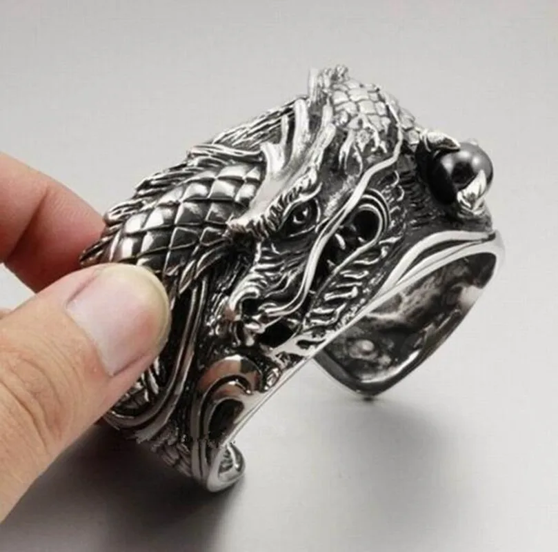 Men Huge Heavy Fashion Mens Boys Biker Rock Punk Dragon Bracelet Mens Bangle
Men Huge Heavy Fashion Mens Boys Biker Rock Punk Dragon Bracelet Mens Bangle