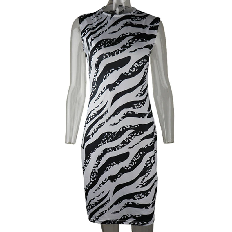 Fashion Women Slim Zebra Print Dress Sleeveless Sexy Midi Dresses New Casual Elegant Slim Casual Women Dress
Fashion Women Slim Zebra Print Dress Sleeveless Sexy Midi Dresses New Casual Elegant Slim Casual Women Dress