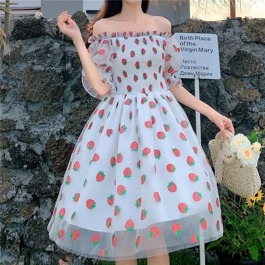 Purple And White Strawberry Sequin Dress Ladies Sweet And Elegant One-Word Neck Puff Sleeve Party Banquet Long Dress Spring
Purple And White Strawberry Sequin Dress Ladies Sweet And Elegant One-Word Neck Puff Sleeve Party Banquet Long Dress Spring