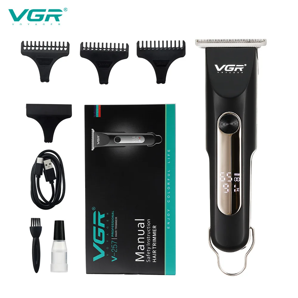 VGR V257 Professional Electric Hair Clipper USB Rechargeable LED Digital Display Portable Cordless Hair Trimmers Barber for Men
VGR V257 Professional Electric Hair Clipper USB Rechargeable LED Digital Display Portable Cordless Hair Trimmers Barber for Men